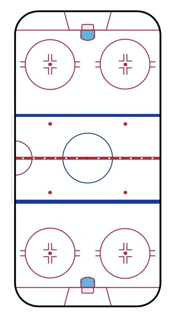 Jääkiekon kaukalo (pysty)